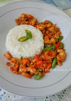 Foto resep Oseng Mandai Pedas Khas Kalimantan