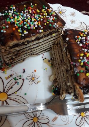 عکسی از دستور کیک یخچالی 🍰