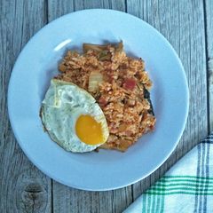 A picture of Kimchi Fried Rice.