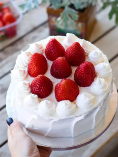 Una foto de Ichigo shortcake o tarta japonesa de fresas 🎂🎄