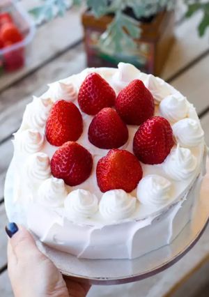 Una foto de Ichigo shortcake o tarta japonesa de fresas 🎂🎄