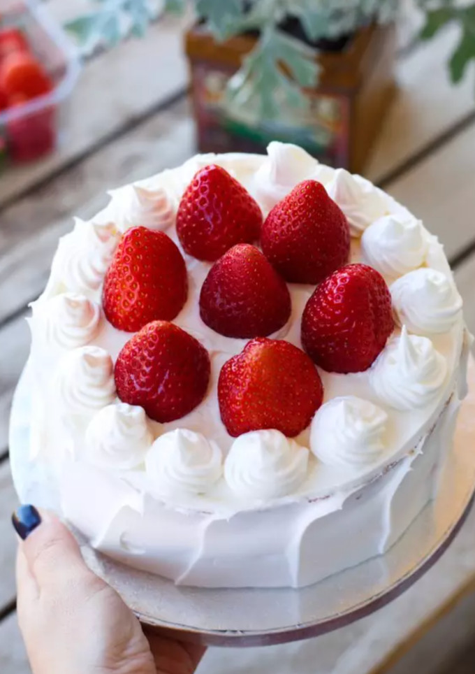 Una foto de Ichigo shortcake o tarta japonesa de fresas 🎂🎄