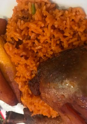 A picture of Jollof Rice.
