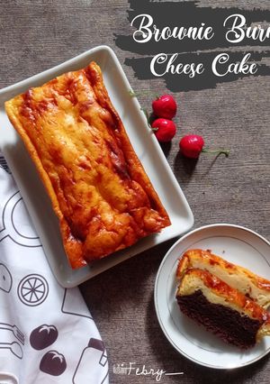 Foto resep Brownie Burnt Cheese Cake (Versi Ekonomis)