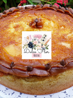 Una foto de Tarta invertida de manzanas
