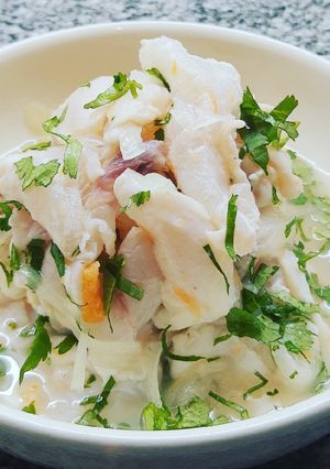 Una foto de Ceviche de Chernia (sencillo)