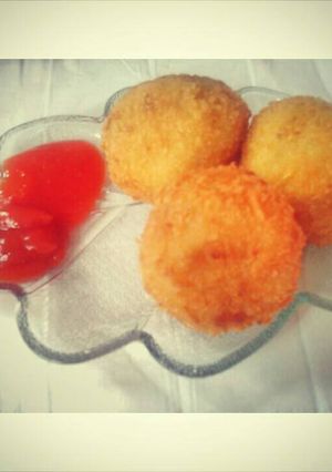 Foto resep kroket kentang isi makaroni