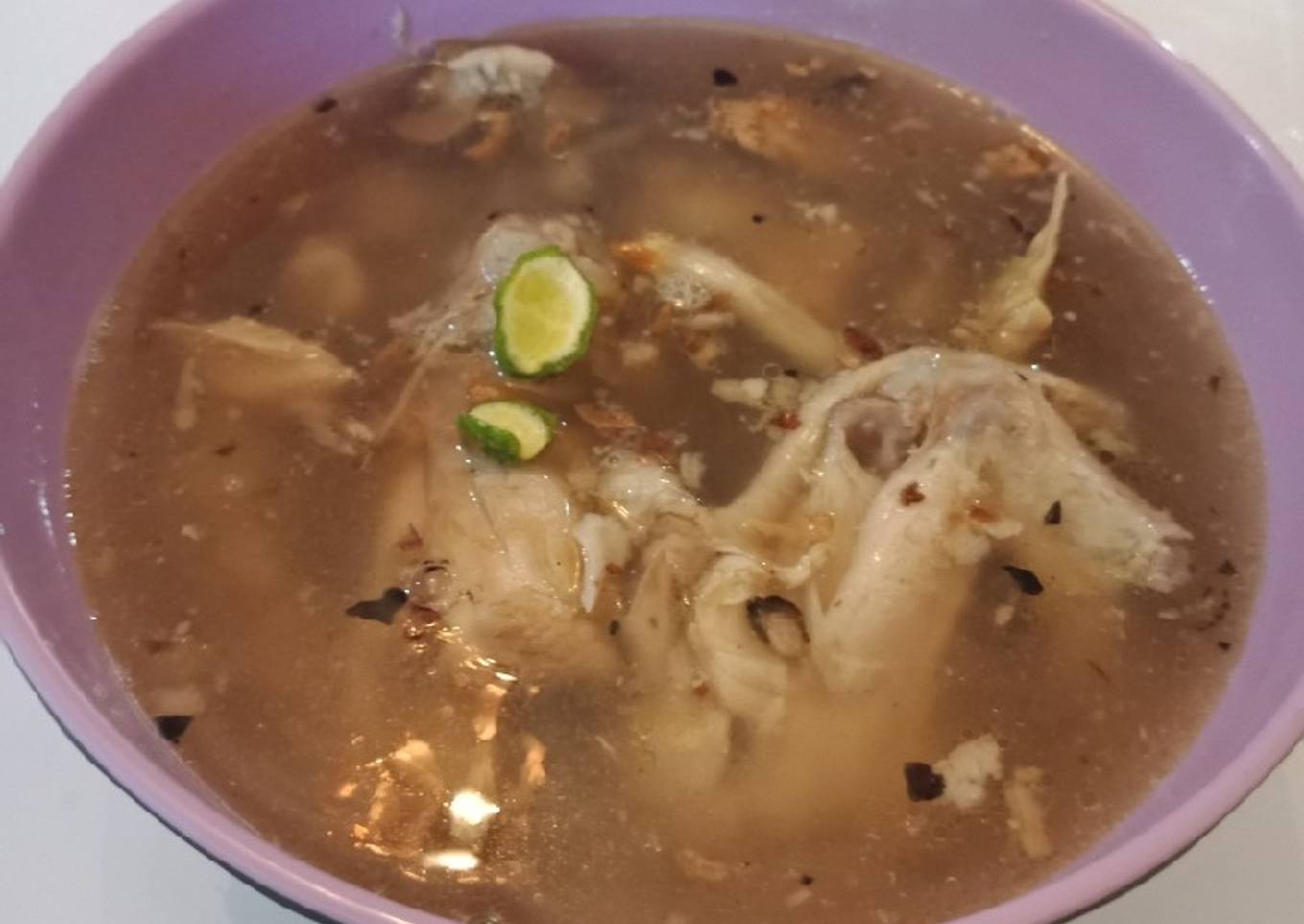Sop ayam seger ala pak Min