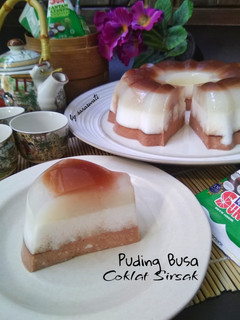 Foto resep Puding Busa Coklat Sirsak