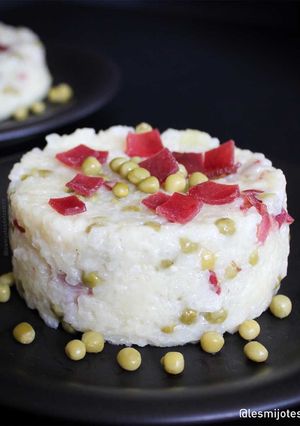 Une photo de Risotto coppa et petits pois