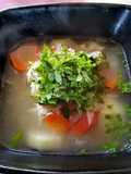 Caldillo de corvina chilena