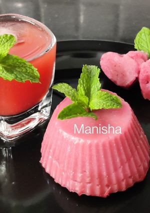 A picture of Watermelon Pudding.