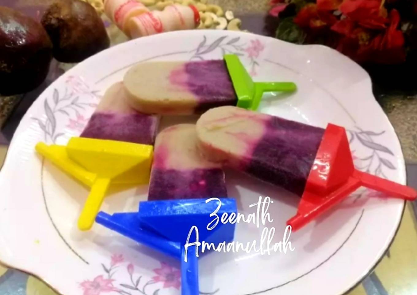 Recipe of Quick Yakult and Beetroot Popsicles