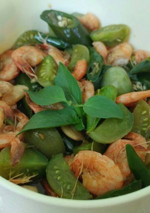 Foto resep Udang Cabe Ijo Simpel dan Yummy