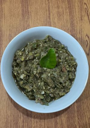 Foto resep Sambal ijo ikan asin ala bu rudy✨