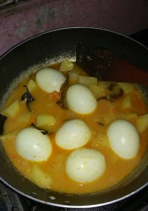 Foto resep Kentang Telur Kuah Kemiri