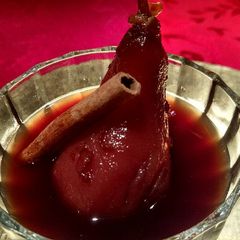 A picture of Pears in Beaujolais.