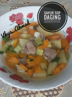 Foto resep Sayur Sop Daging Sederhana