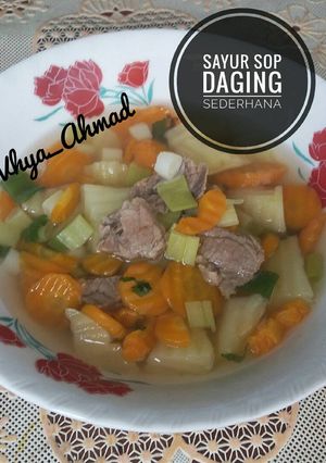 Foto resep Sayur Sop Daging Sederhana