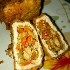 Tahu Mercon isi ayam sayur রেসিপির প্রধান ছবি