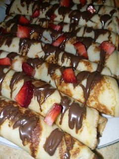 صورة لوصفة كريب فراوله 🍓