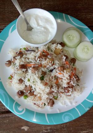 A picture of Soy Chunka Pulao.