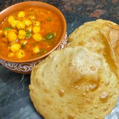 A picture of Chhole Chana Masala.