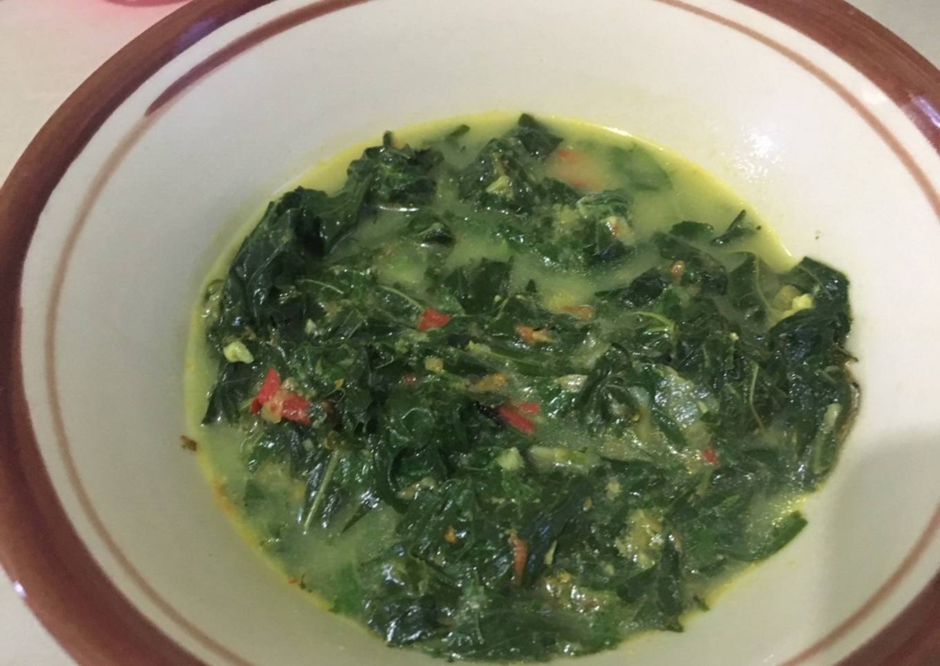 Gulai daun singkong enak