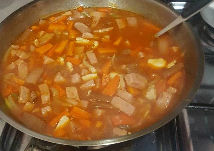 Sup merah simpel