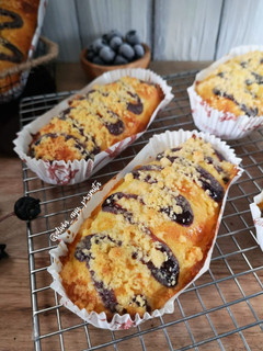 Foto resep 163. Blueberry Streusel Bread