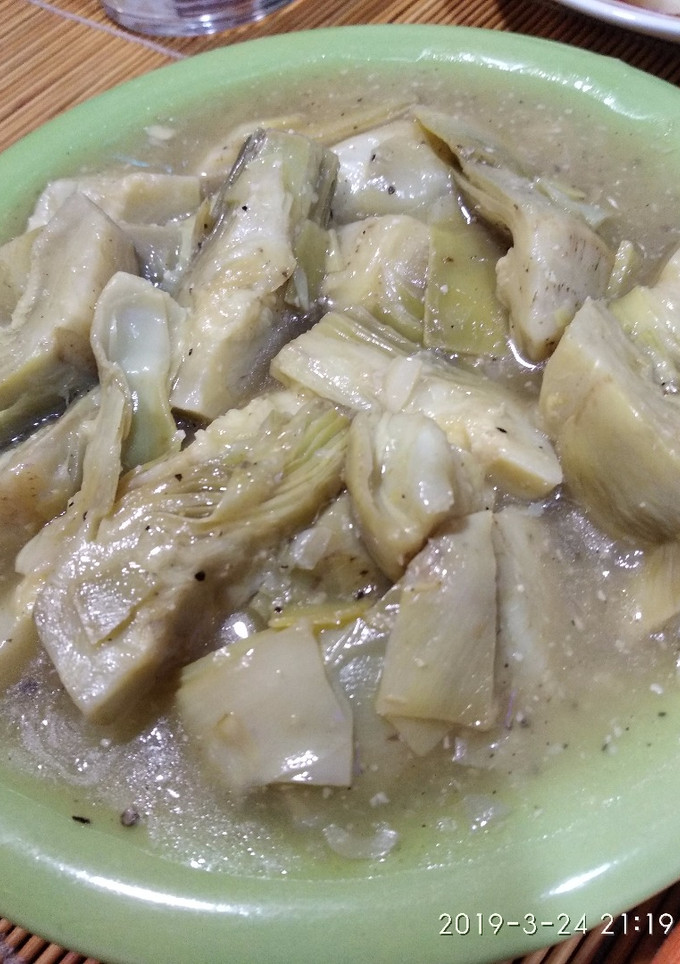 Una foto de Alcachofas al limón