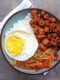 Rice Bowl Tempe Balado ft Tumis ala Teppanyaki