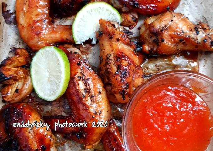 Black pepper chicken wings