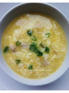 Foto resep Sup telur jagung