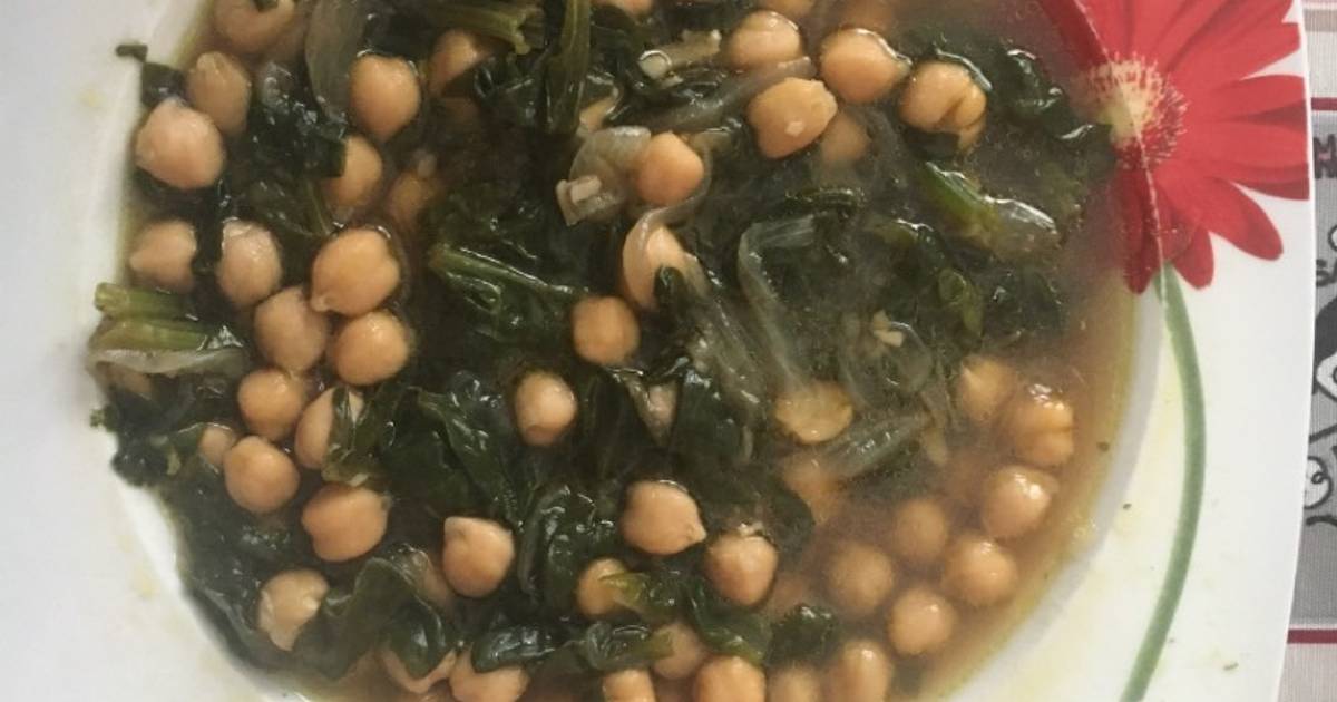 Garbanzos con espinacas Receta de Jose Antonio Gutierrez Ruiz Cookpad