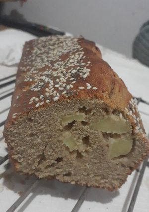 Una foto de Budín de manzanas en licuadora