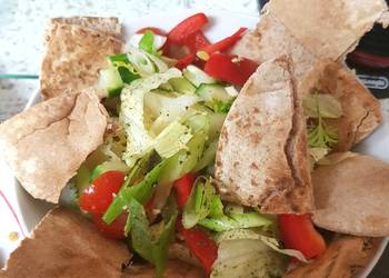 Easiest Way to Recipe Tasty Fattoush Salad middle easten pitta Salad 