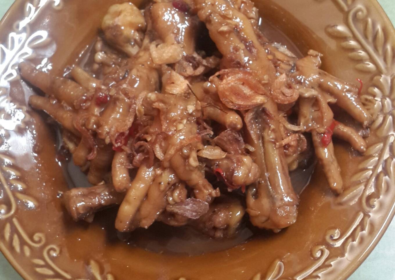 Ceker kecap pedas