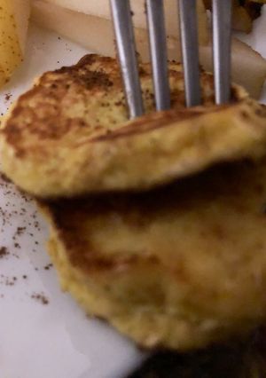 Una foto de Pancakes de avena y coco