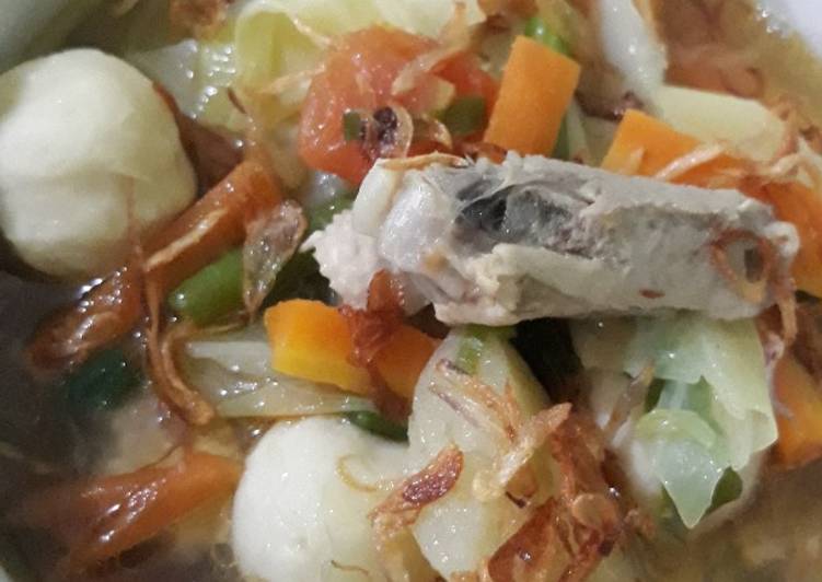 Resep Sop bakso ikan yang Bikin Ngiler