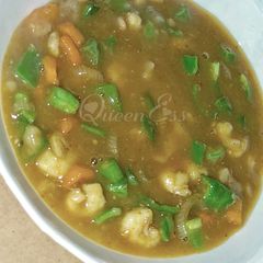 A picture of Simple shrimp soup.