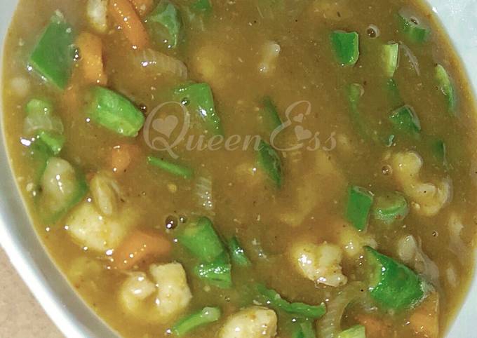 Recipe of Homemade Simple shrimp soup