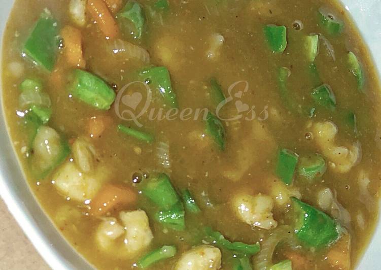 Monday Fresh Simple shrimp soup