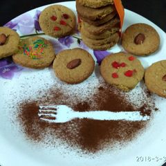 No bake Wheat flour cookies A picture of No bake Wheat flour cookies.