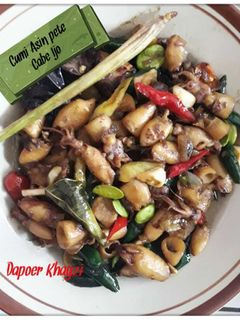 Foto resep Cumi Asin Pete Cabe Ijo