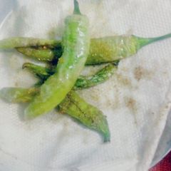 A picture of Green chilli masala.