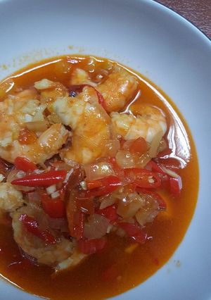 Foto resep Udang saos padang