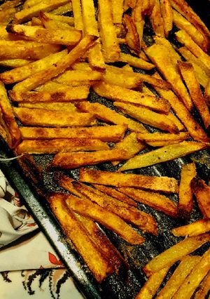 عکسی از دستور سیب زمینی سرخ کرده😋