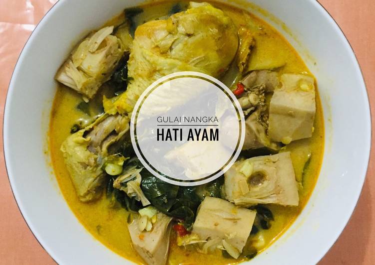Resep Gulai Nangka Hati Ayam, Enak