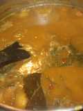 Guiso de pintas con ternera y tupinambas